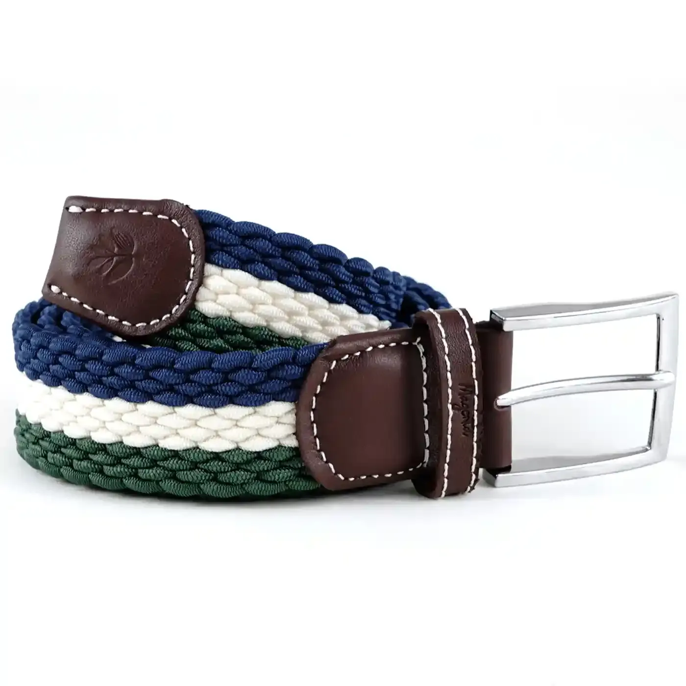 Ceinture magenta tri braided belt – Blue