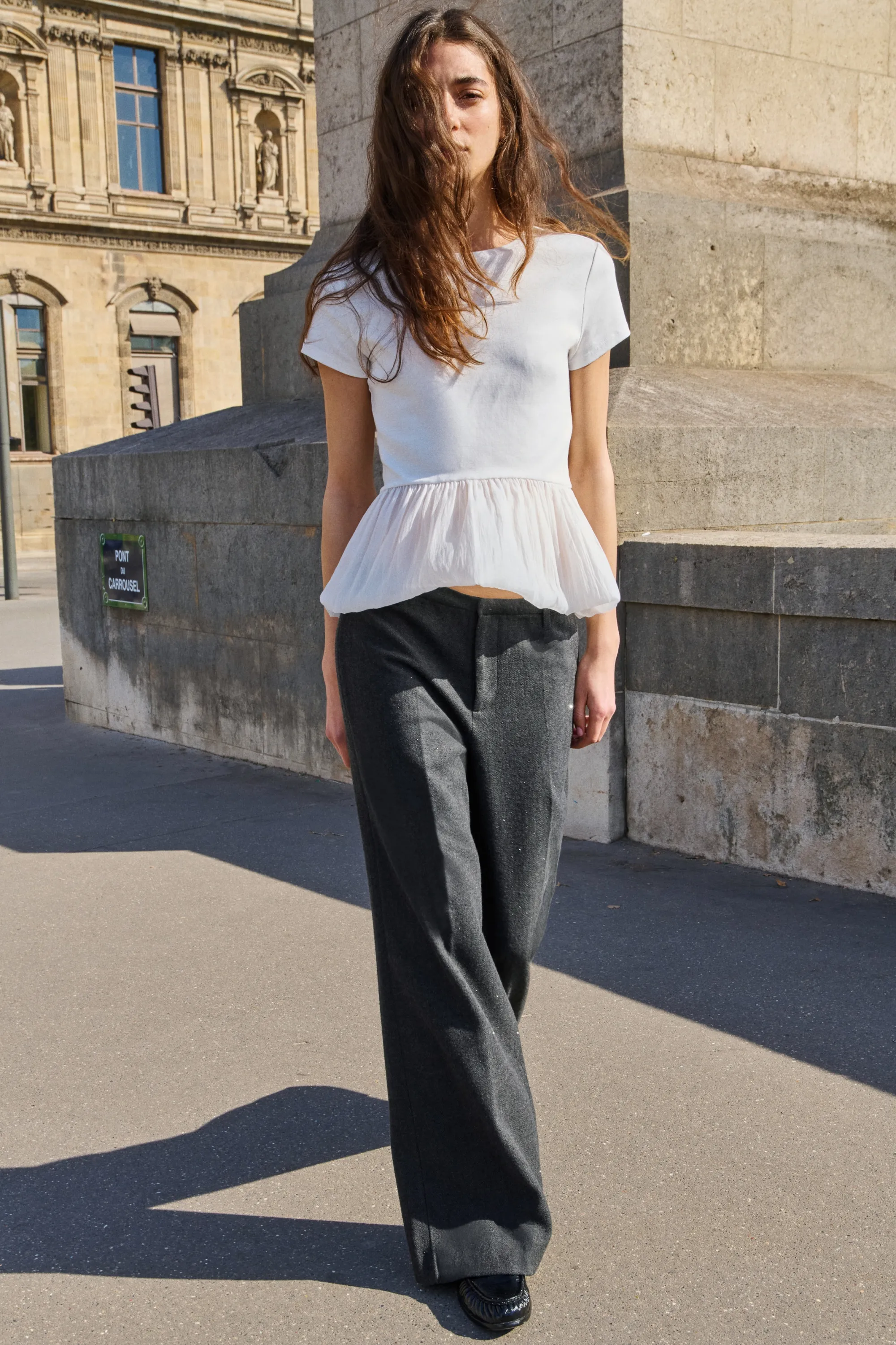 Pantalon ornementé - Gris foncé