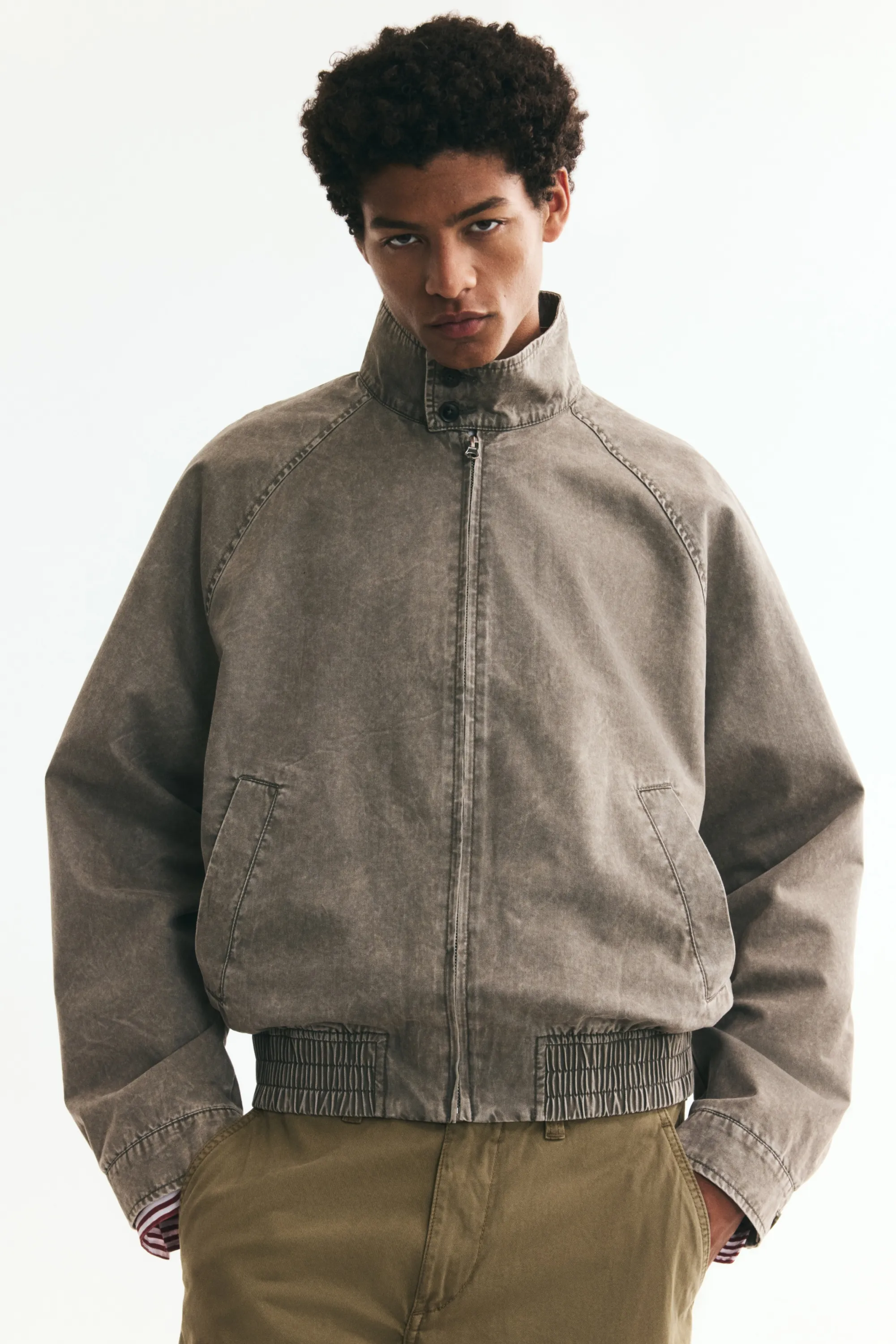 Blouson - Marron denim délavé