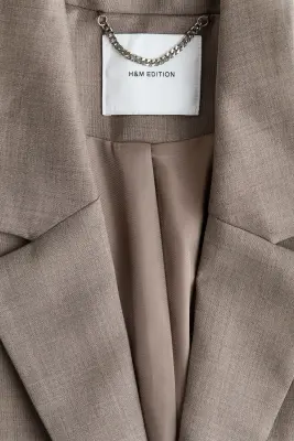 Blazer à fermeture droite - Gris ancien chiné — photo 4