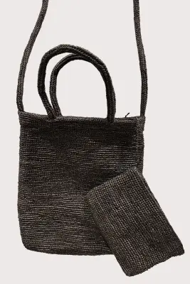Petit Tote Bag en Raphia Caviar — photo 2