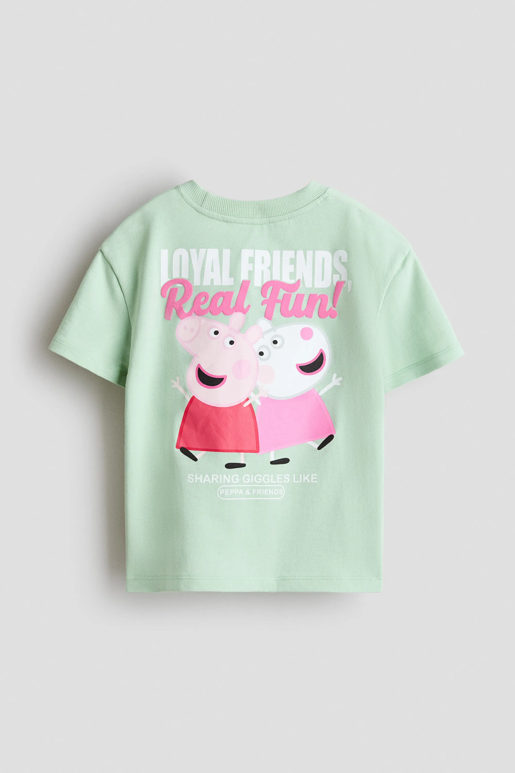 Sweat imprimé à manches courtes - Vert clair/Peppa Pig