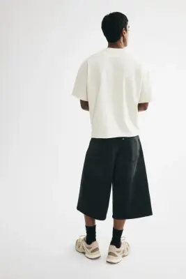 T-shirt boxy Oversized Fit - Crème — photo 3