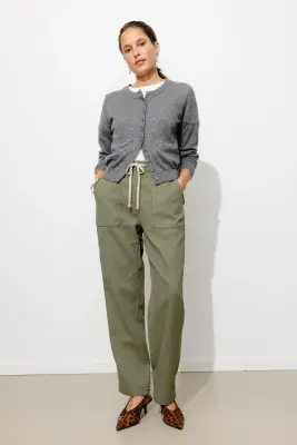 Pantalon jogpant en toile — photo 3