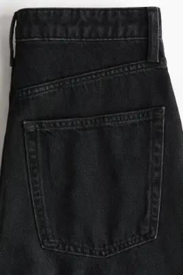 Barrel High Waist Jeans - Noir denim — photo 4