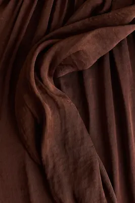 Pantalon ballon avec panneau drapé - Marron foncé — photo 3