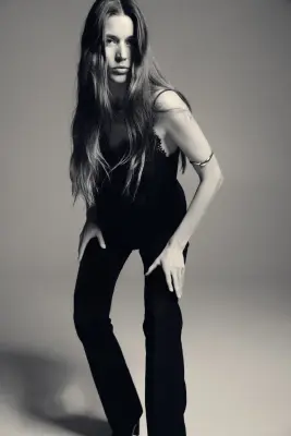 Flared High Jeans - Noir denim — photo 1