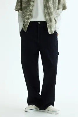 Jean baggy Carpenter - Bleu denim foncé — photo 1