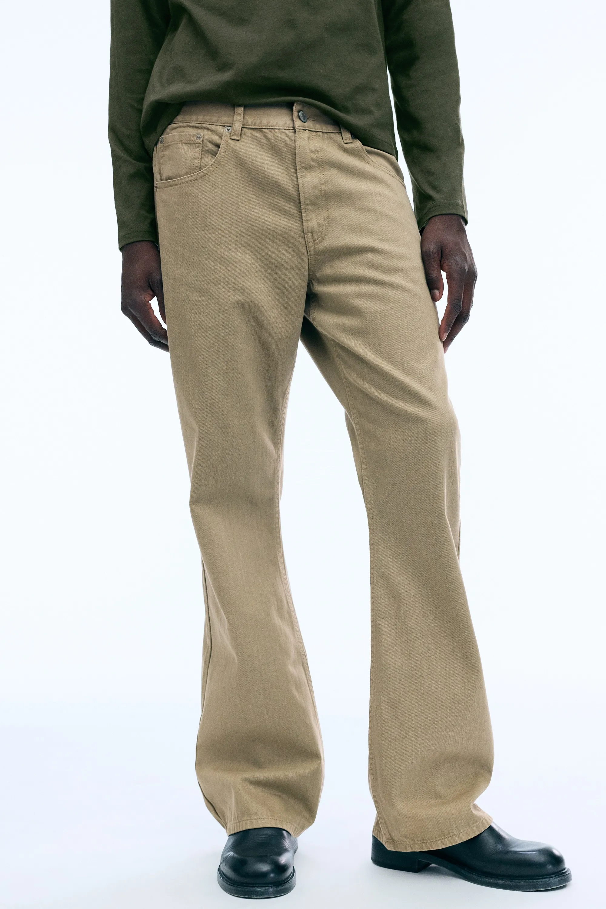 Pantalon Mercury bootcut 5 poches - Beige