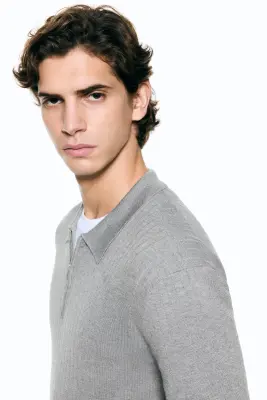 Polo Slim Fit - Gris — photo 3