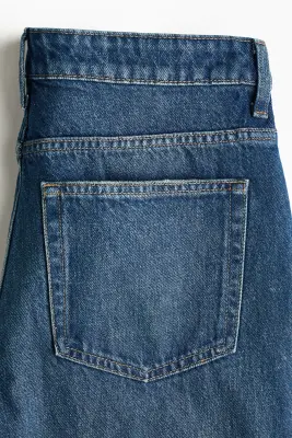 Barrel Regular Waist Jeans - Bleu denim foncé — photo 5