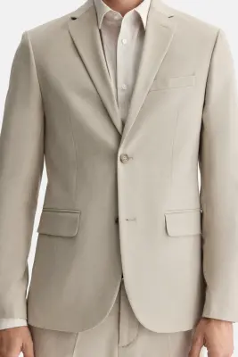 Veste Slim Fit - Beige — photo 2
