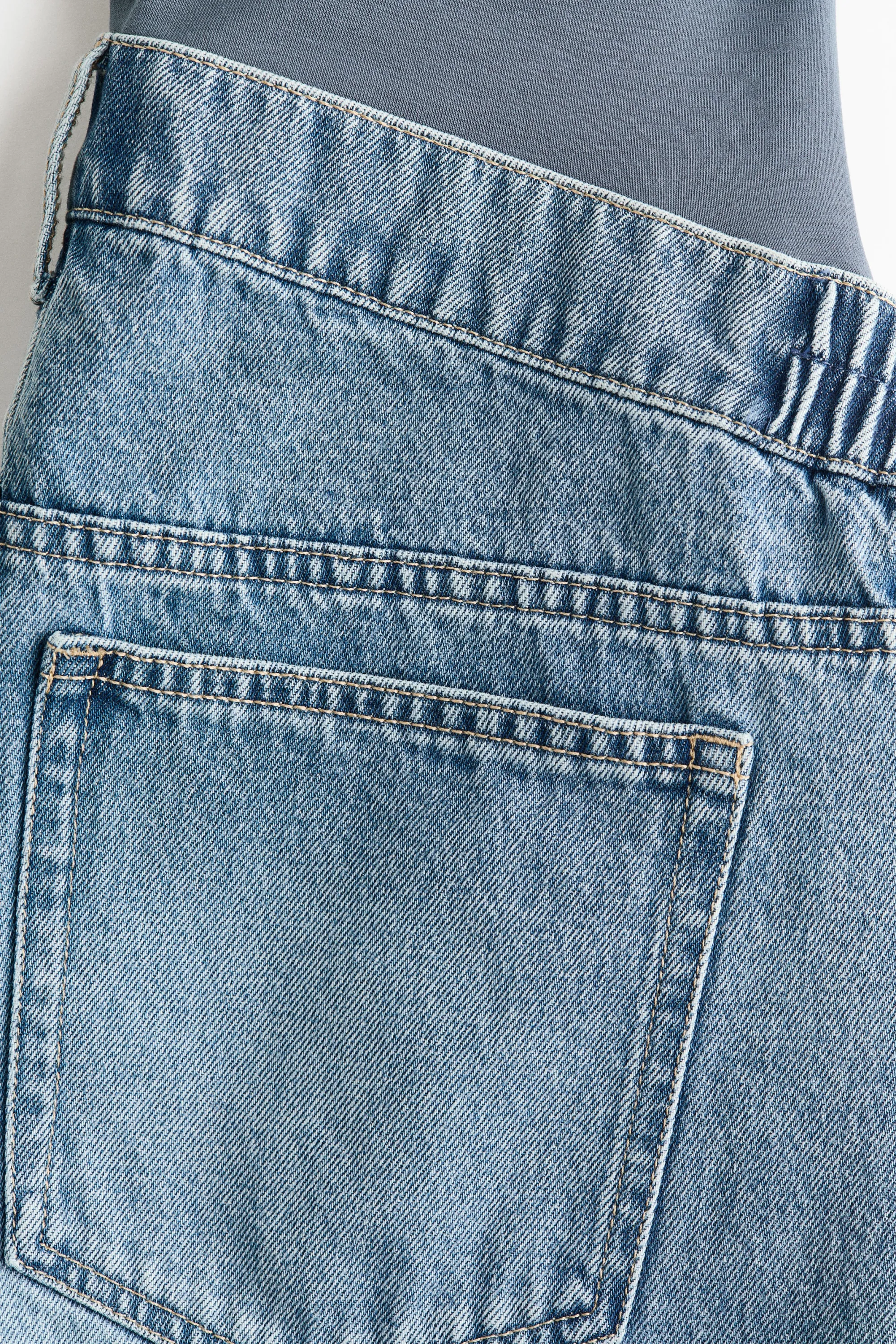 MAMA Short Bermuda en denim - Bleu denim clair