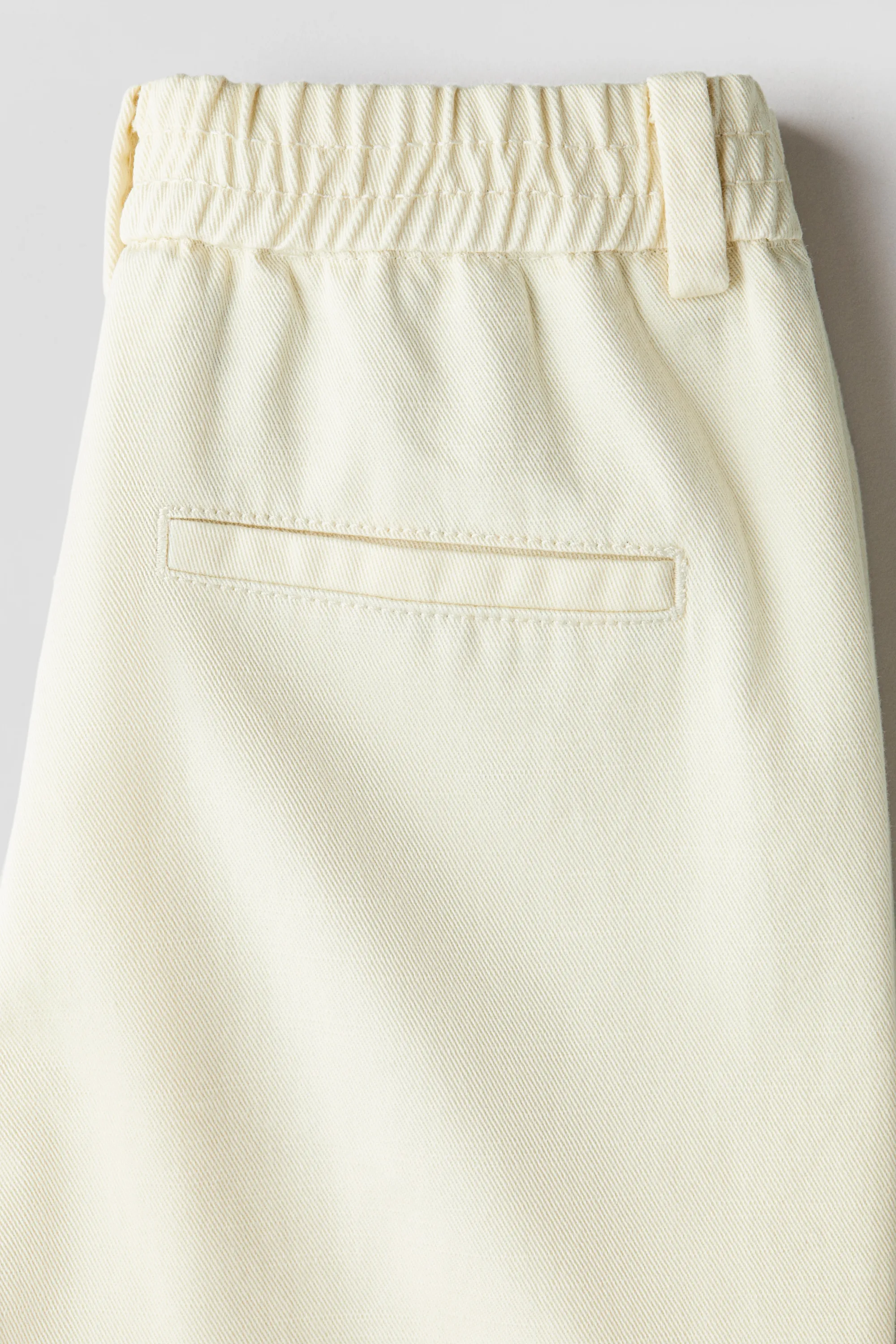 Chino en twill de coton - Light yellow