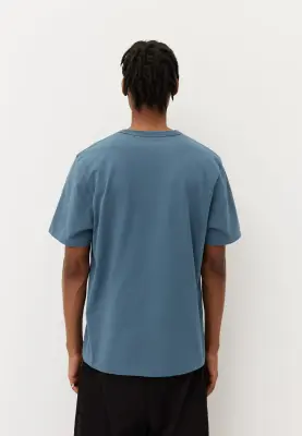 Le t-shirt heavyweight - Bleu tempête — photo 5