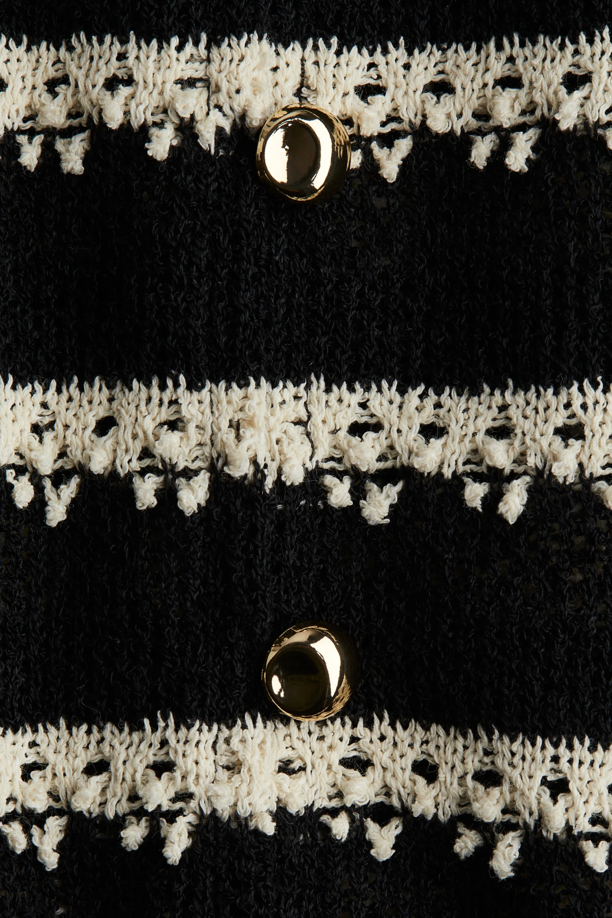 Gilet sans manches en jersey texturé - Noir/rayé