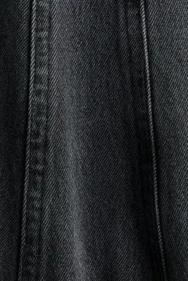 Robe en denim avec jupe évasée - Gris denim — photo 4