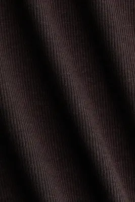 MAMA T-shirt côtelé - Marron foncé — photo 4