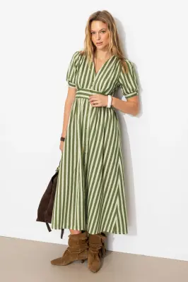 Robe longue rayée Femme — photo 2