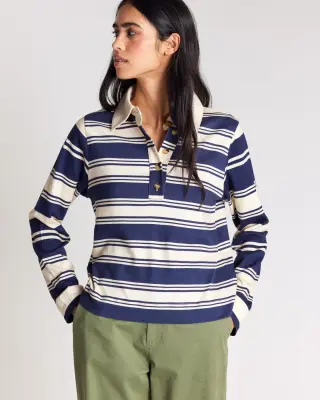 Tee-Shirt Maria rayures bleu marine et écru — photo 1