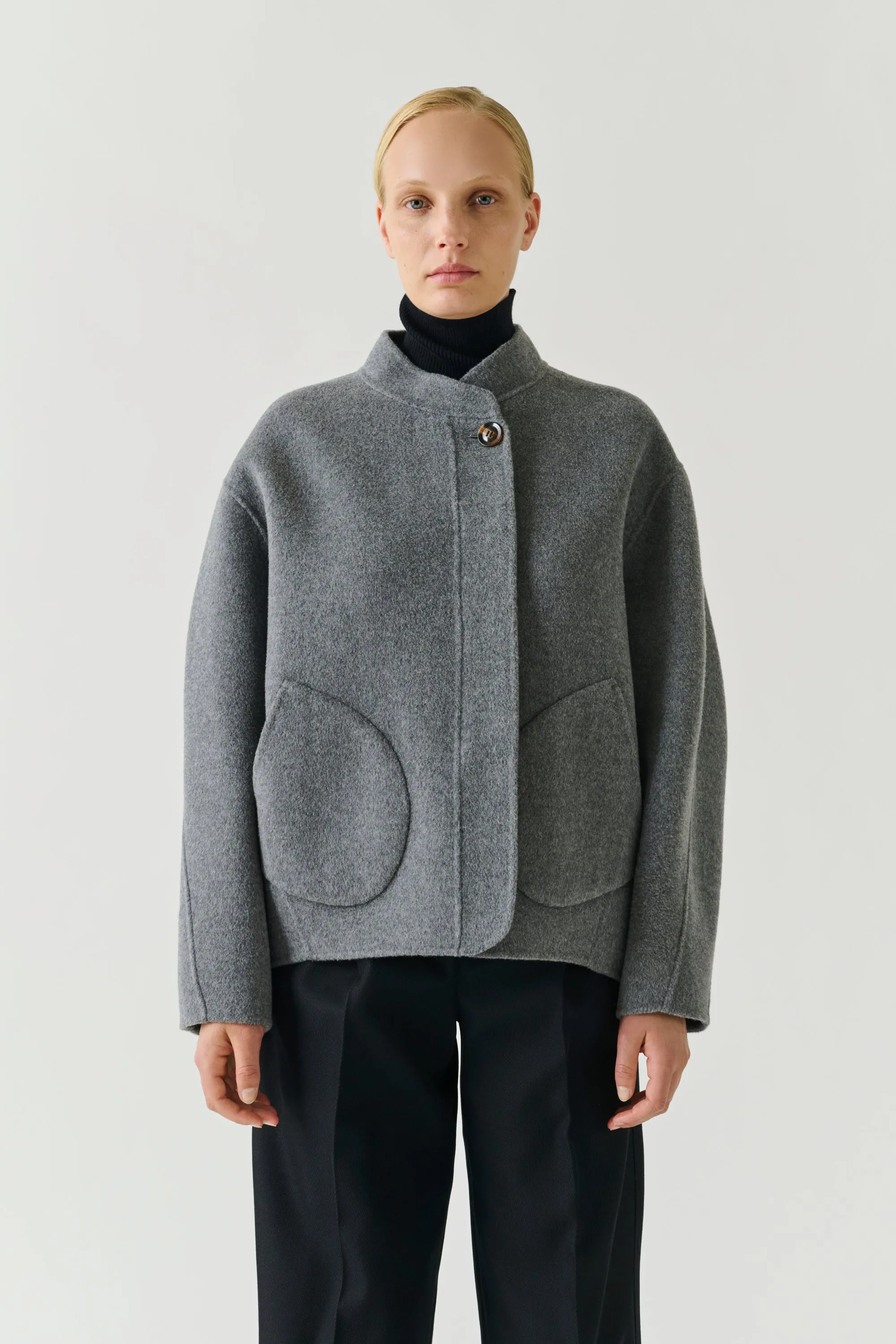 MANTEAU WINDSOR GRIS CLAIR