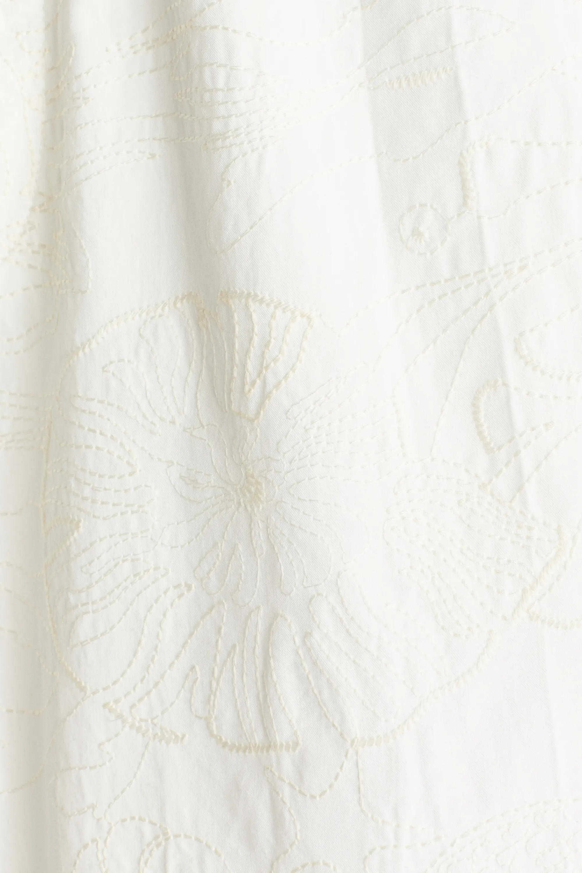 Short brodé Relaxed Fit - Crème/coquillages