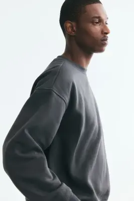 Sweat Loose Fit - Gris foncé — photo 2