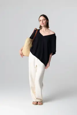 T-shirt en coton et lin — photo 3