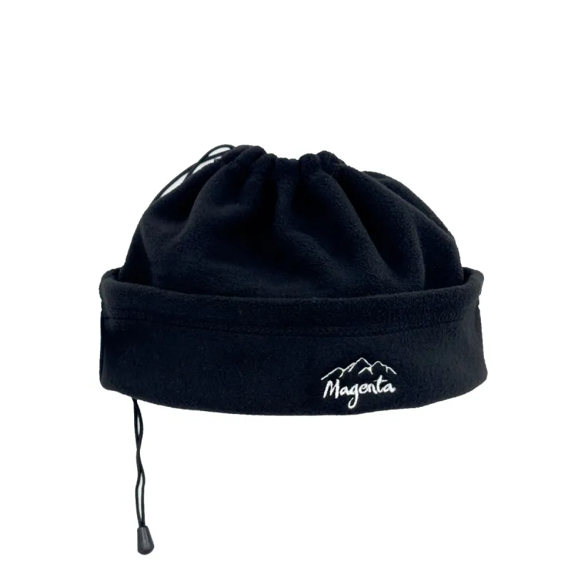 Bonnet Magenta convertible fleece beanie – Black