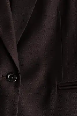 Blazer à fermeture droite - Marron foncé — photo 5