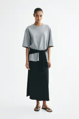 Jupe midi - Noir — photo 1