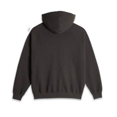 sweatshirt polar waffle zip – dirty black — photo 2