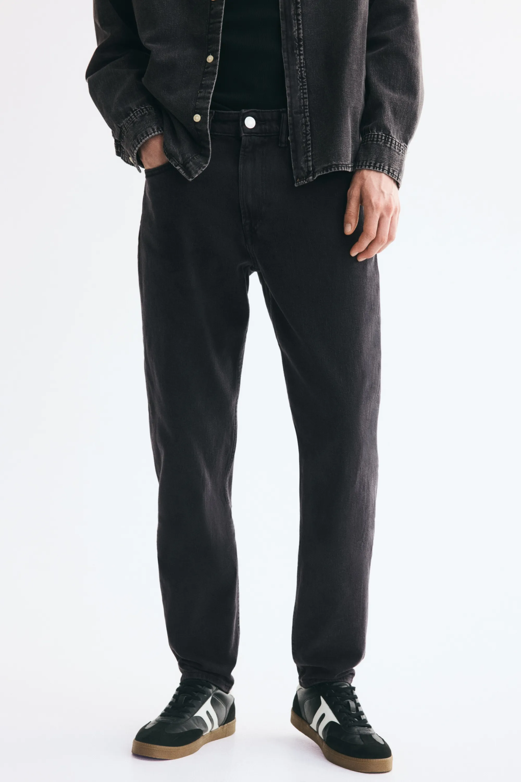 Tapered Jeans - Noir denim