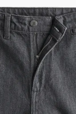 Straight High Jeans - Gris denim — photo 4