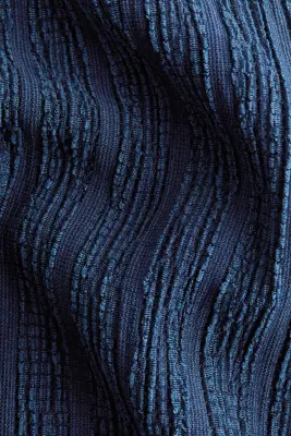 Pantalon ballon froissé - Bleu marine — photo 5