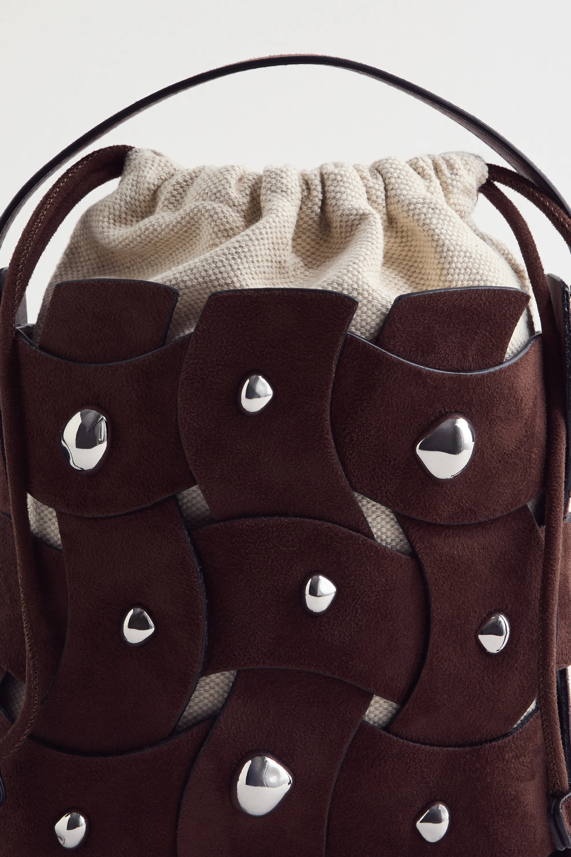 Sac seau crossbody - Marron foncé