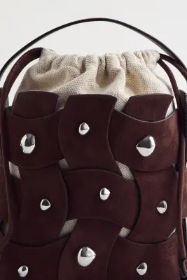 Sac seau crossbody - Marron foncé — photo 1