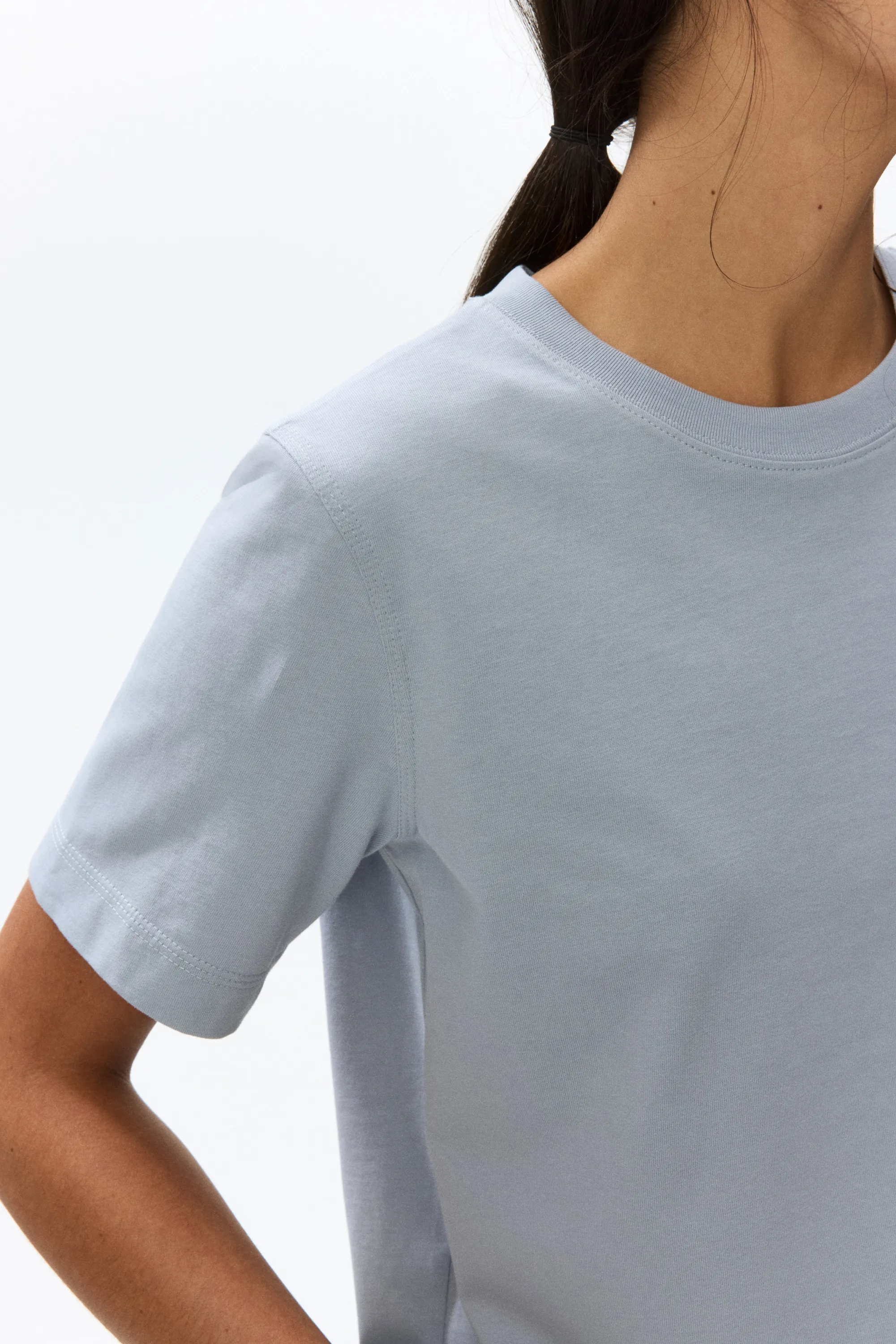 T-shirt en coton - Bleu ancien clair