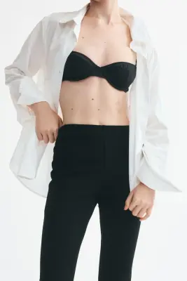Pantalon Capri en jersey romanite - Noir — photo 2