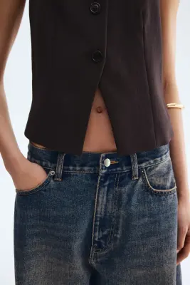 Gilet sans manches - Marron foncé — photo 2