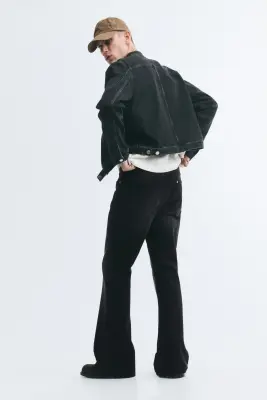Regular Flared Jeans - Noir denim — photo 3