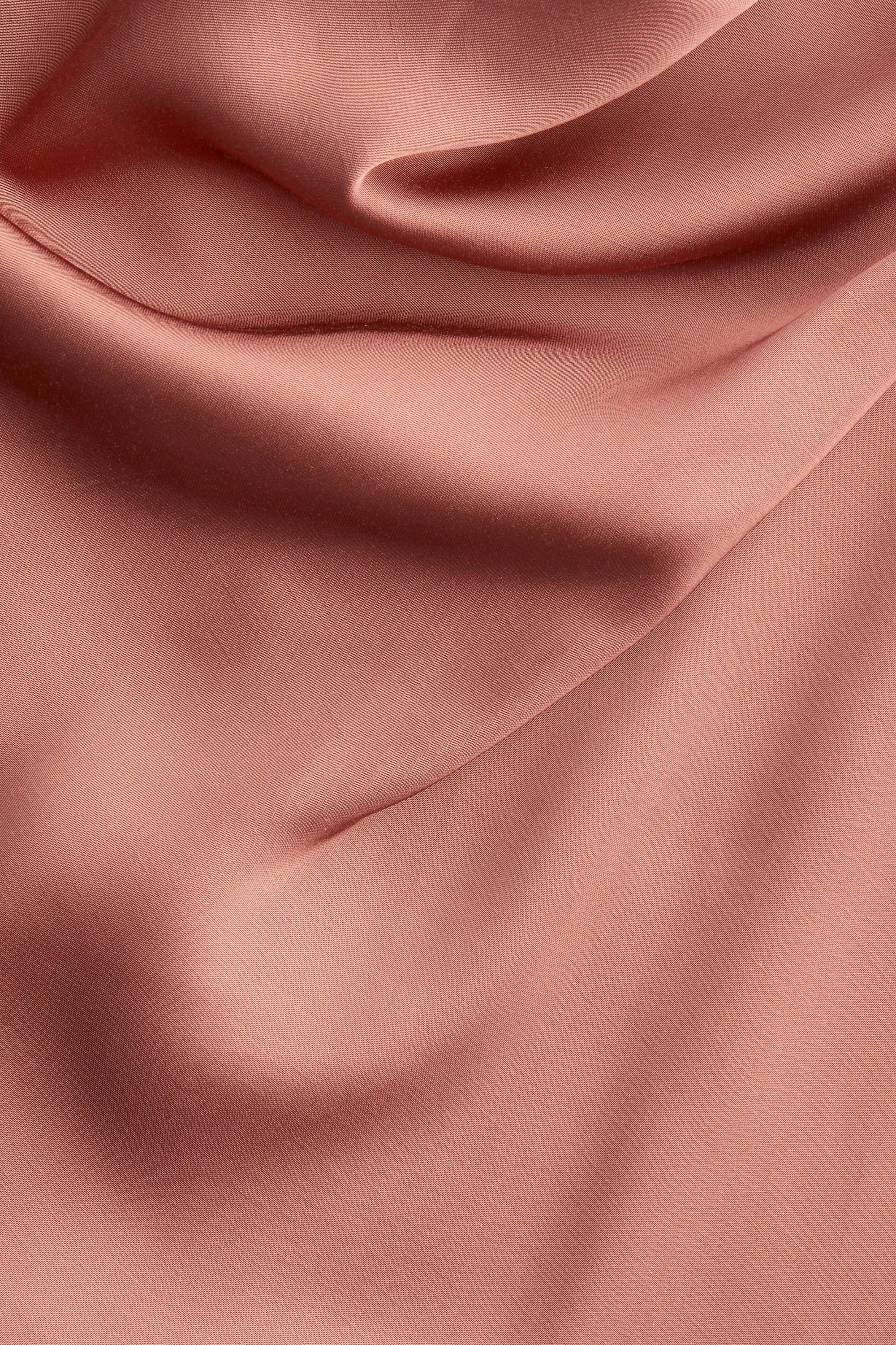 Robe à encolure bénitier - Rouge ancien