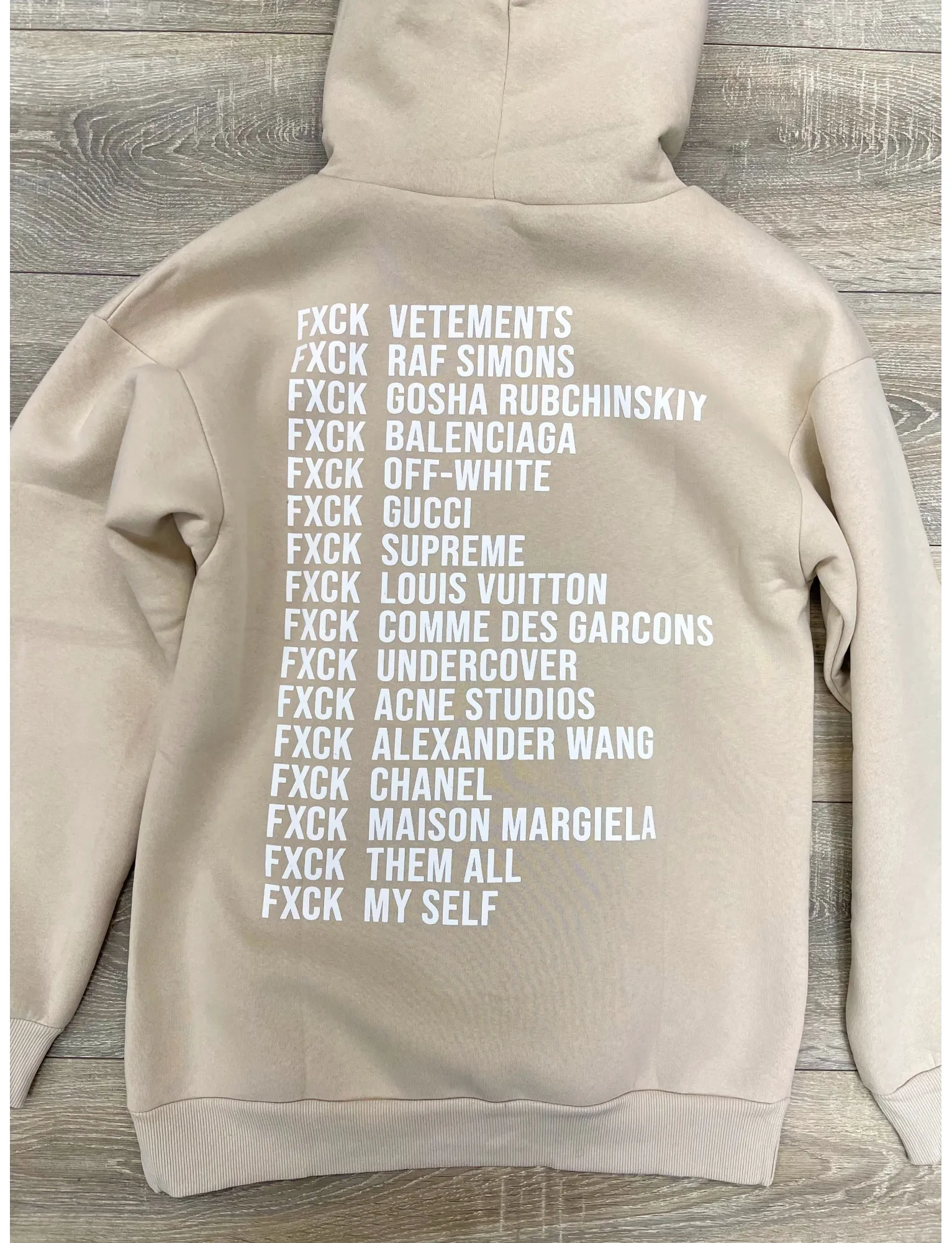 Sweat FXCK beige