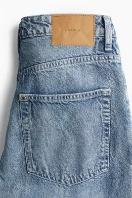 Curvy Fit Baggy High Jeans - Bleu denim clair — photo 1