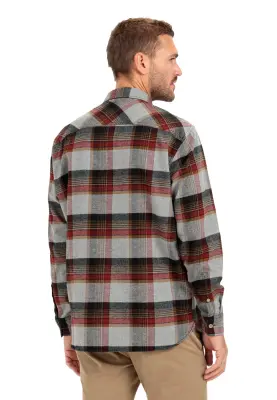 CAMEL ACTIVE CHEMISE CARREAUX Bordeaux — photo 4