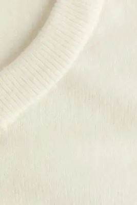 Pull à encolure en V - Crème — photo 4