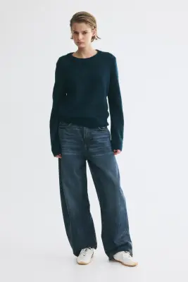 Pull ajusté - Bleu marine — photo 2