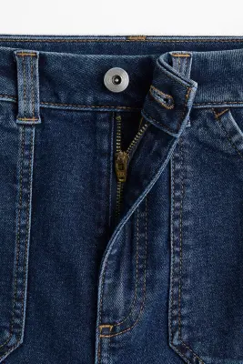 Flared High Jeans - Bleu denim foncé — photo 3