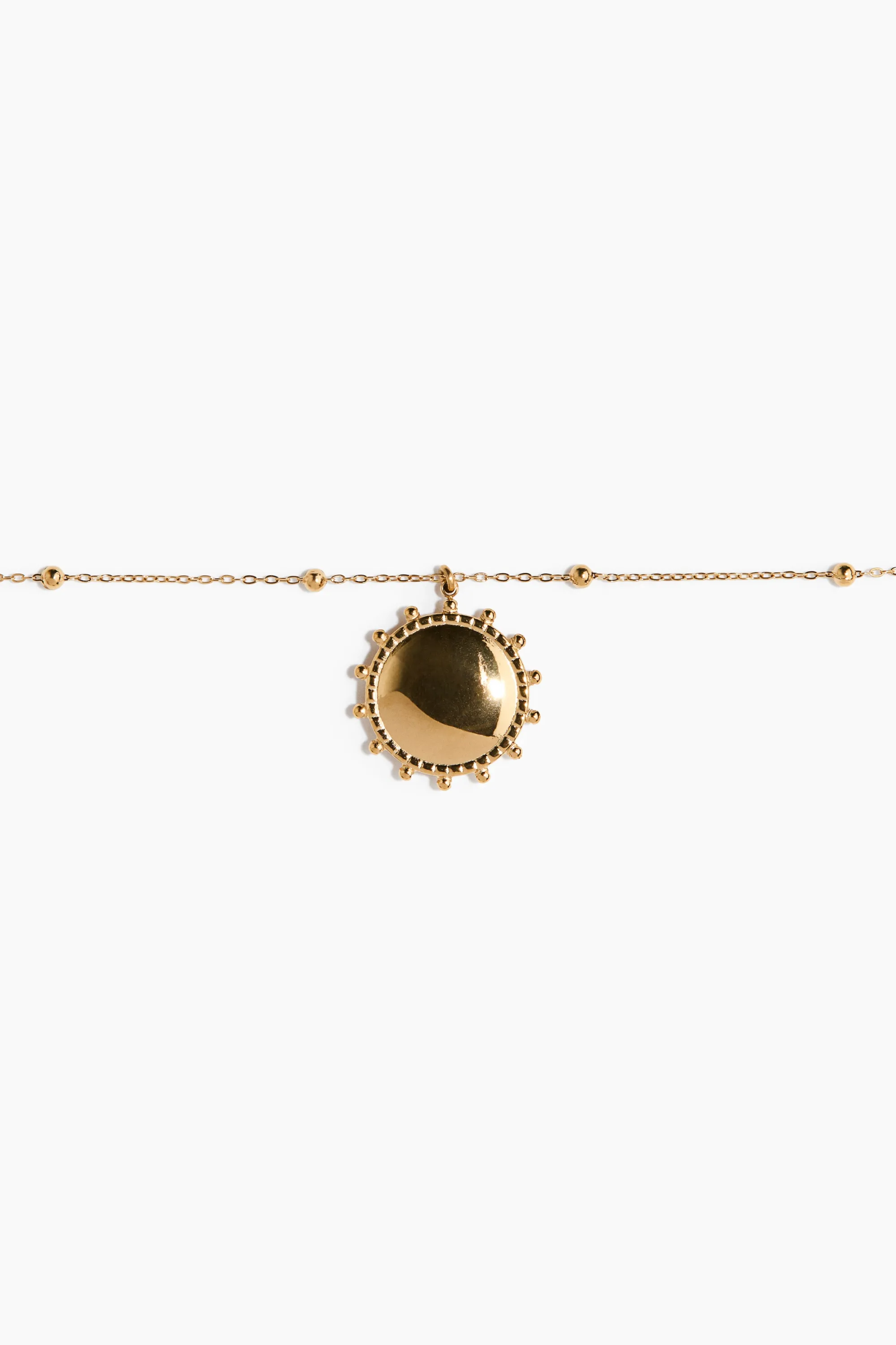 Collier waterproof avec pendentif - Doré