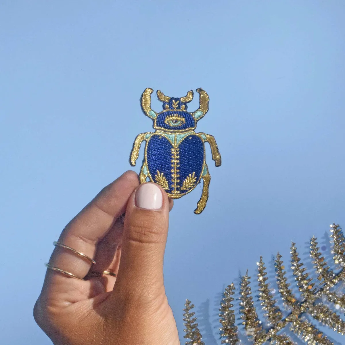 Patch thermocollant Scarabée gold - Malicieuse